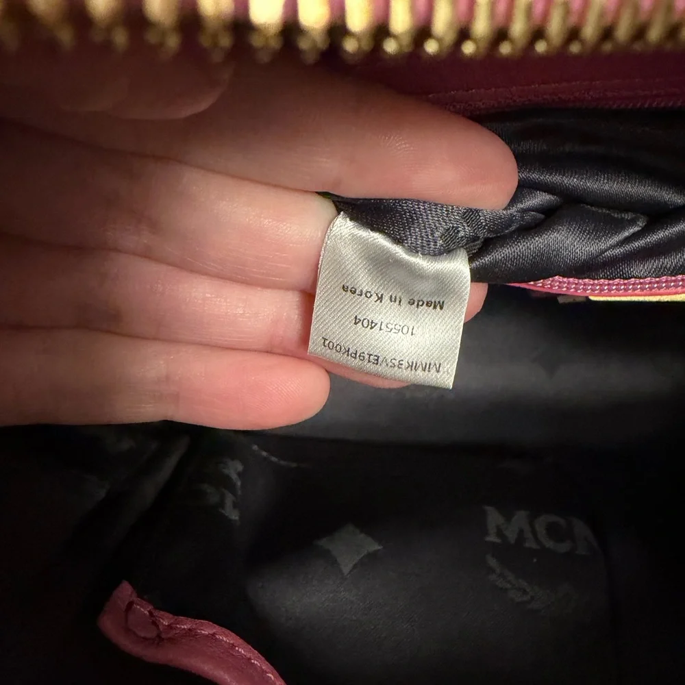MCM Pink Visteris Backpack 12” - Picture 12 of 16